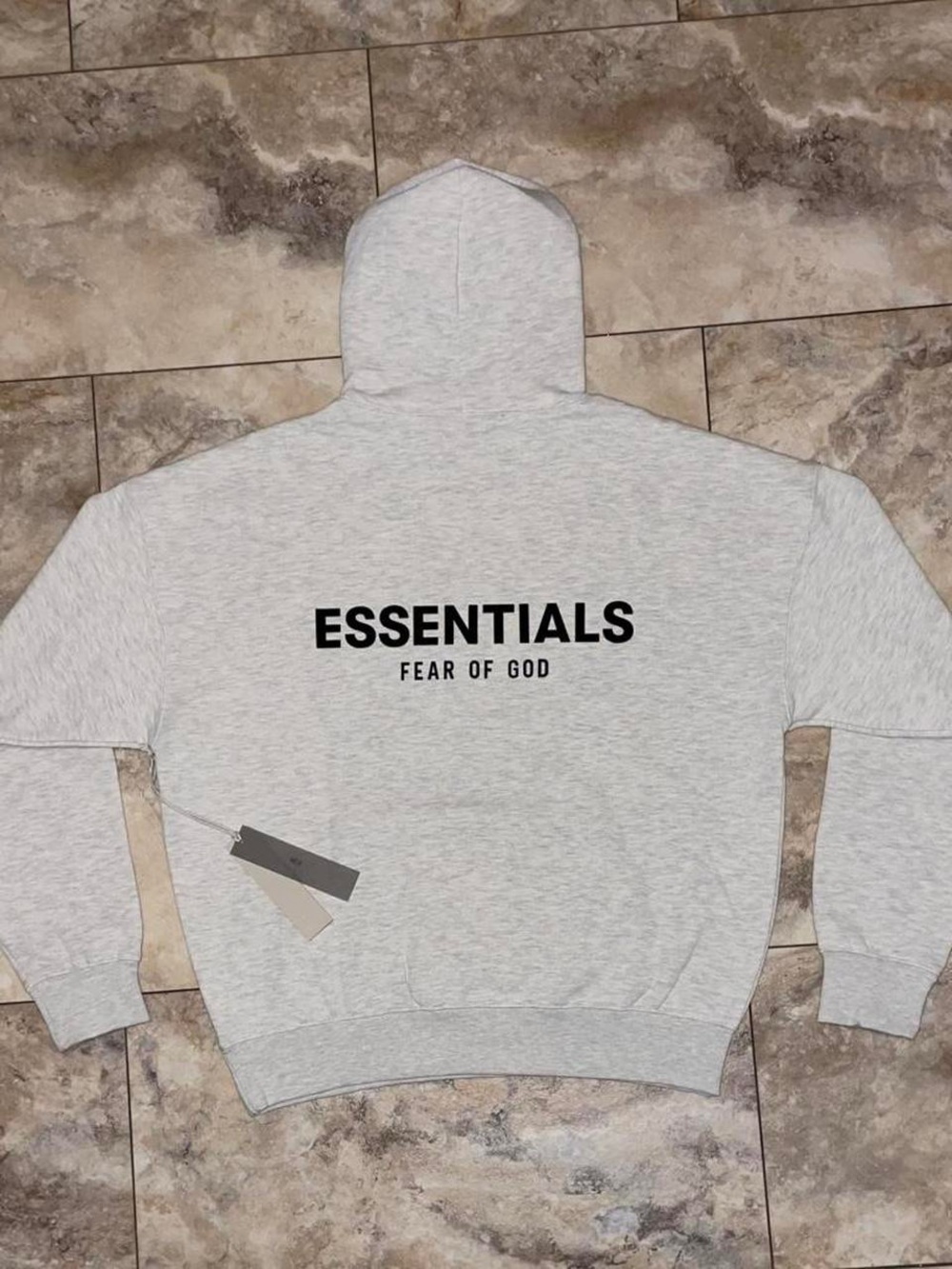 Fear of God Essentials Light Gray Pullover Hoodie - Picture 2 of 2